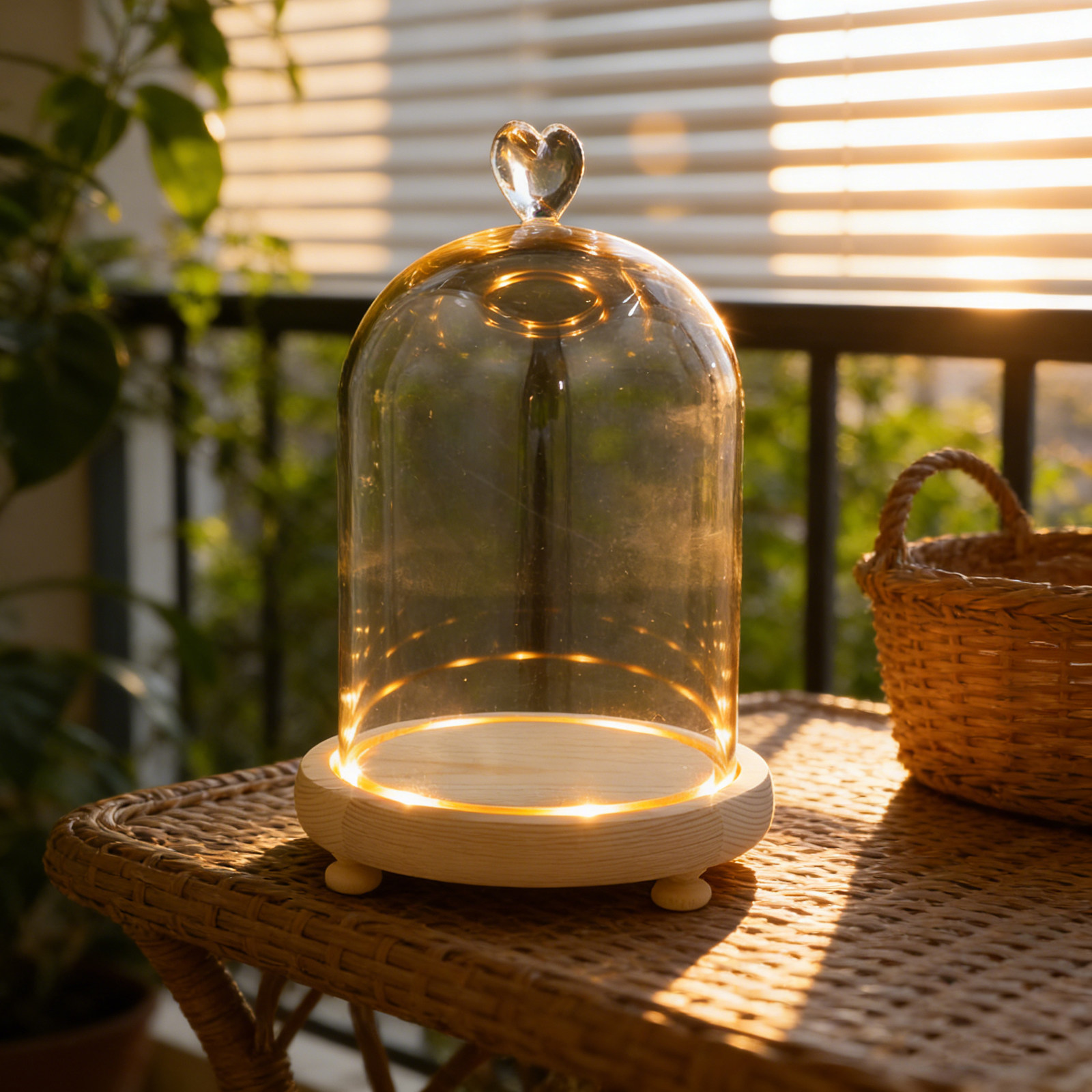 Heart Shaped Glass Dome Cloche - Plastic Dome Clear recensione e prezzo