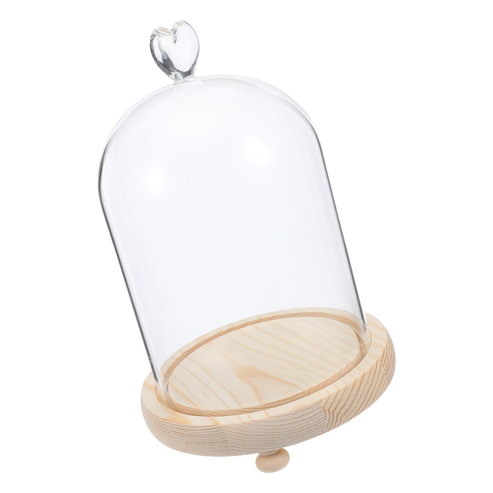 Heart Shaped Glass Dome Cloche - Plastic Dome Clear recensione e prezzo