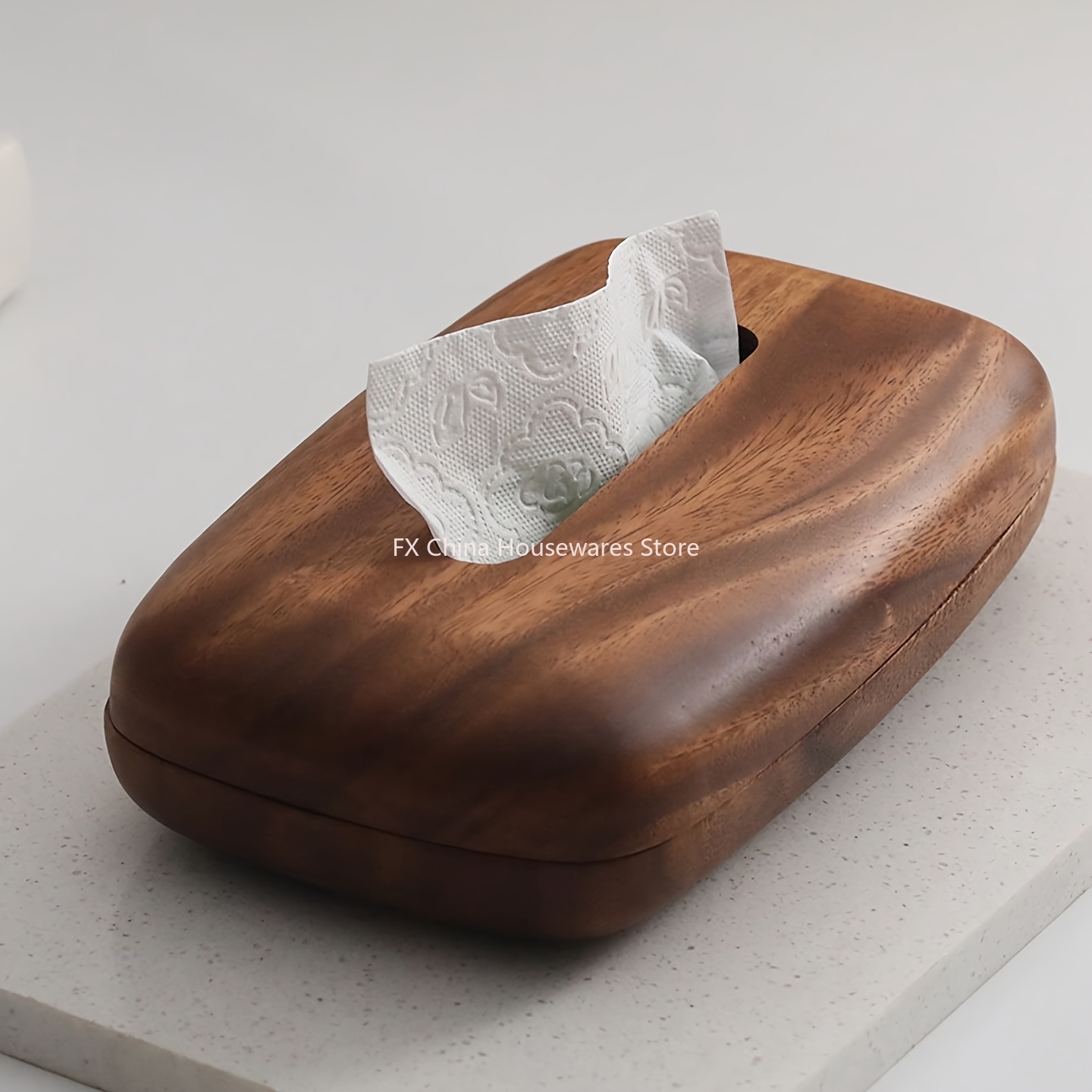 Walnut Wood Tissue Box Cover H - Agar Tissue Culture recensione e prezzo