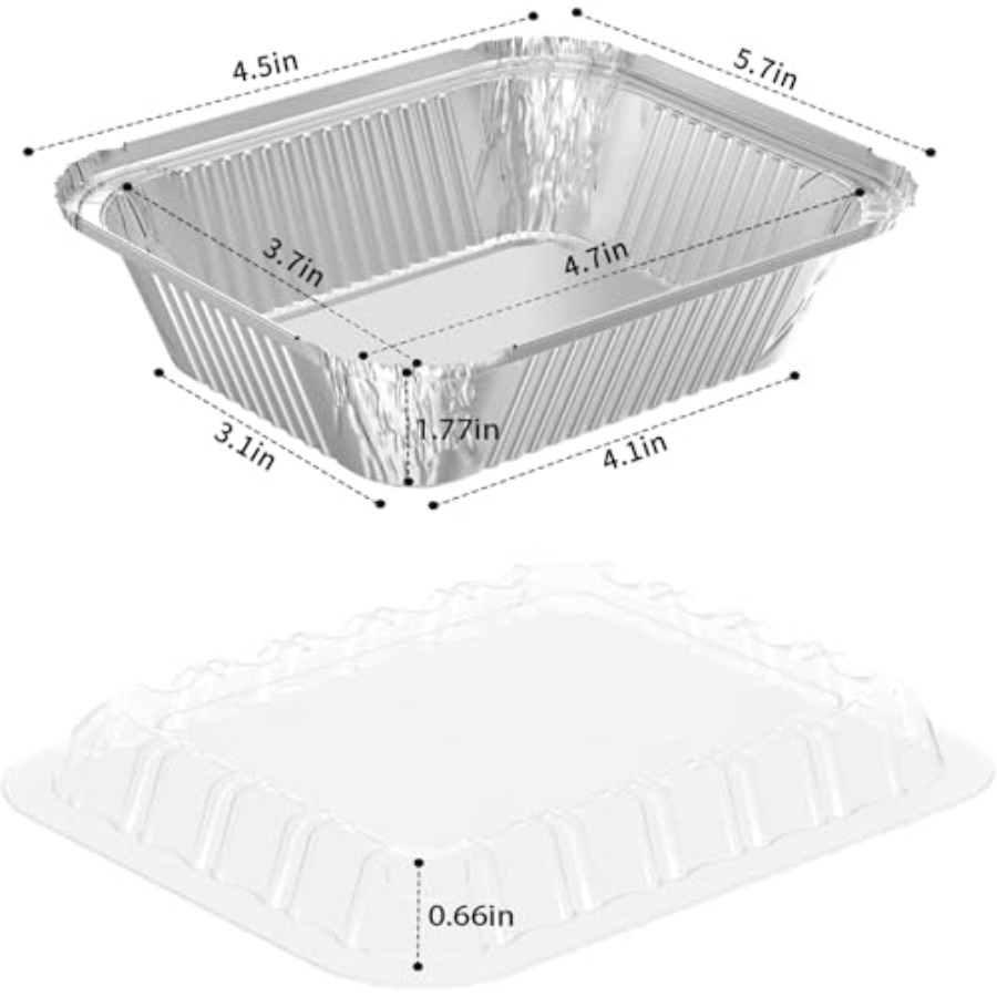 25 Pack Rectangular Disposable - Plastic Dome Clear recensione e prezzo