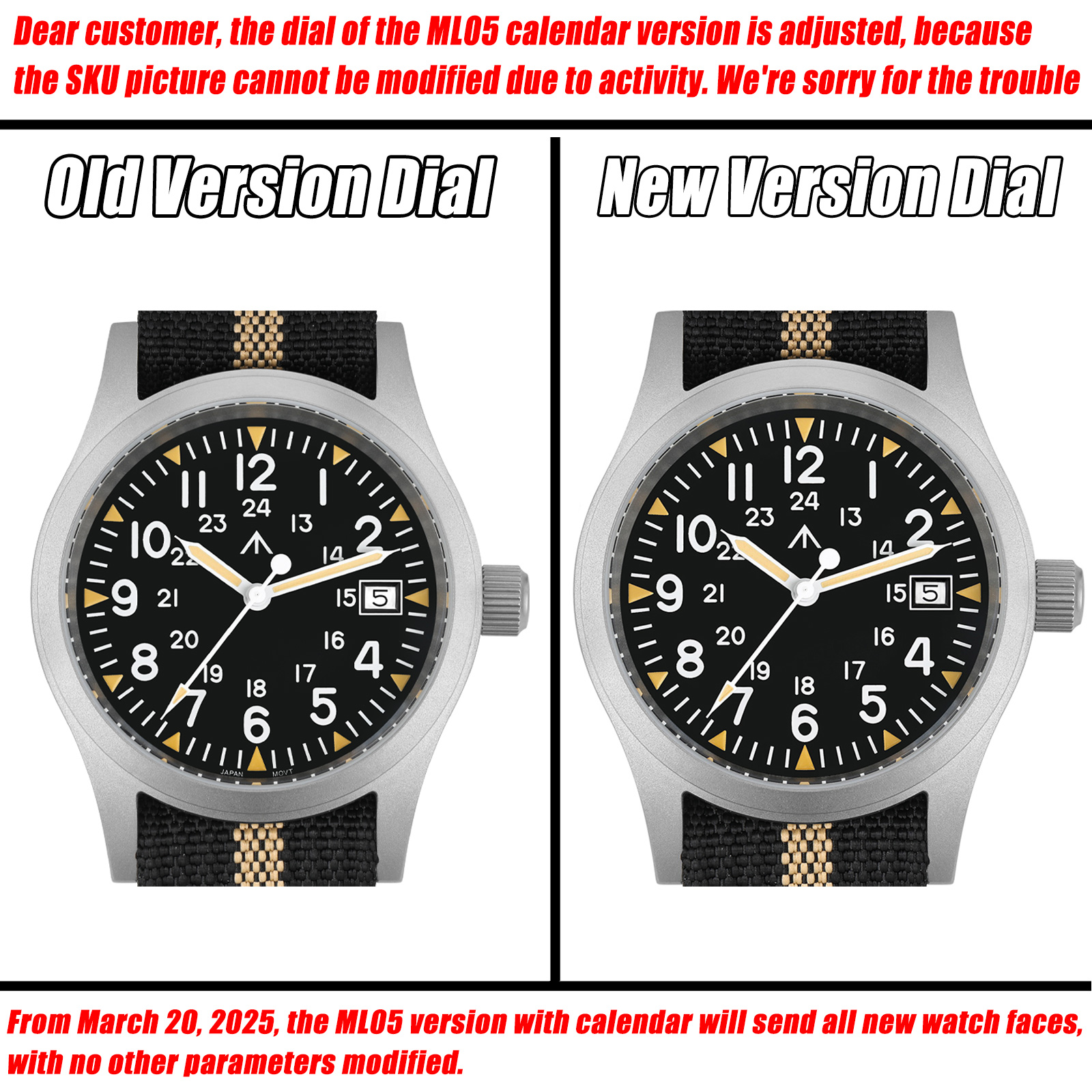 Militado ML05 Military Watch R - Plastic Dome Clear recensione e prezzo
