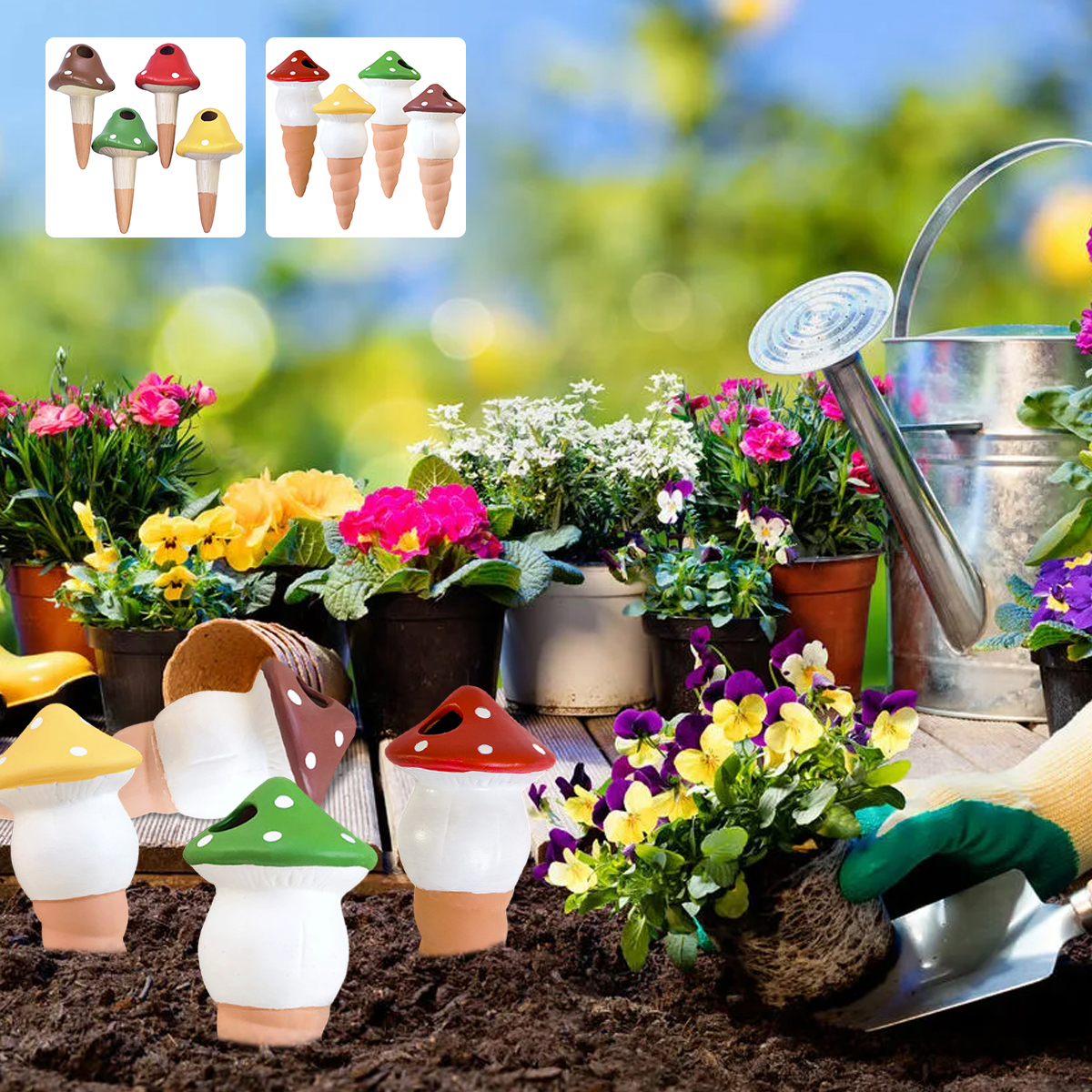 4Pcs Self-Watering Spikes Dive - Self Watering Insert recensione e prezzo