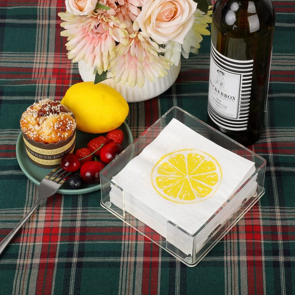 Square Acrylic Napkin Holder C - Agar Tissue Culture recensione e prezzo
