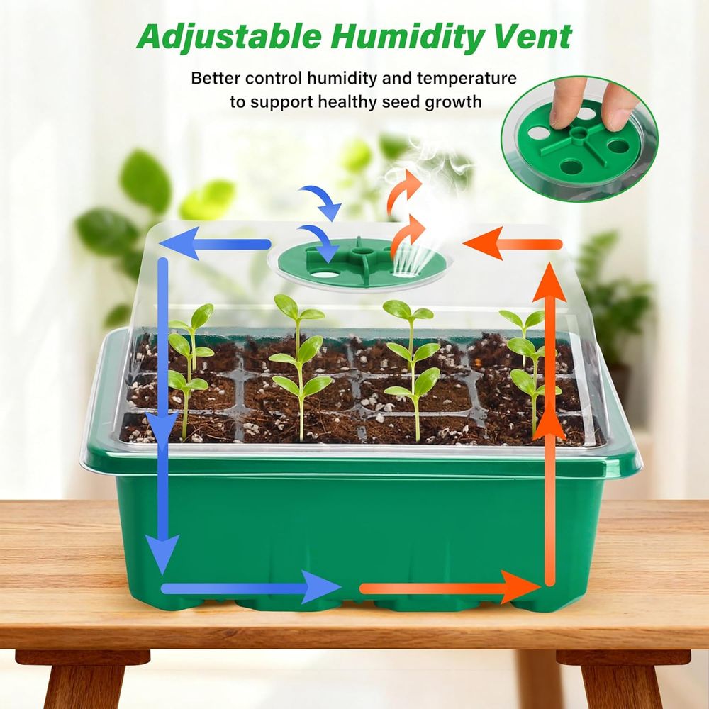 5-Pack Seed Starter Trays, See - Humidity Dome Kit recensione e prezzo