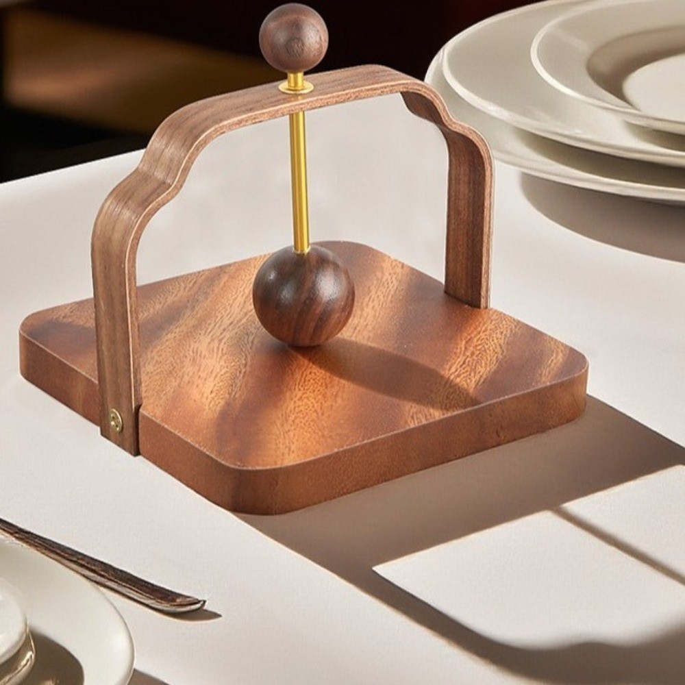 Napkin Stand Retro Walnut Wood - Agar Tissue Culture recensione e prezzo