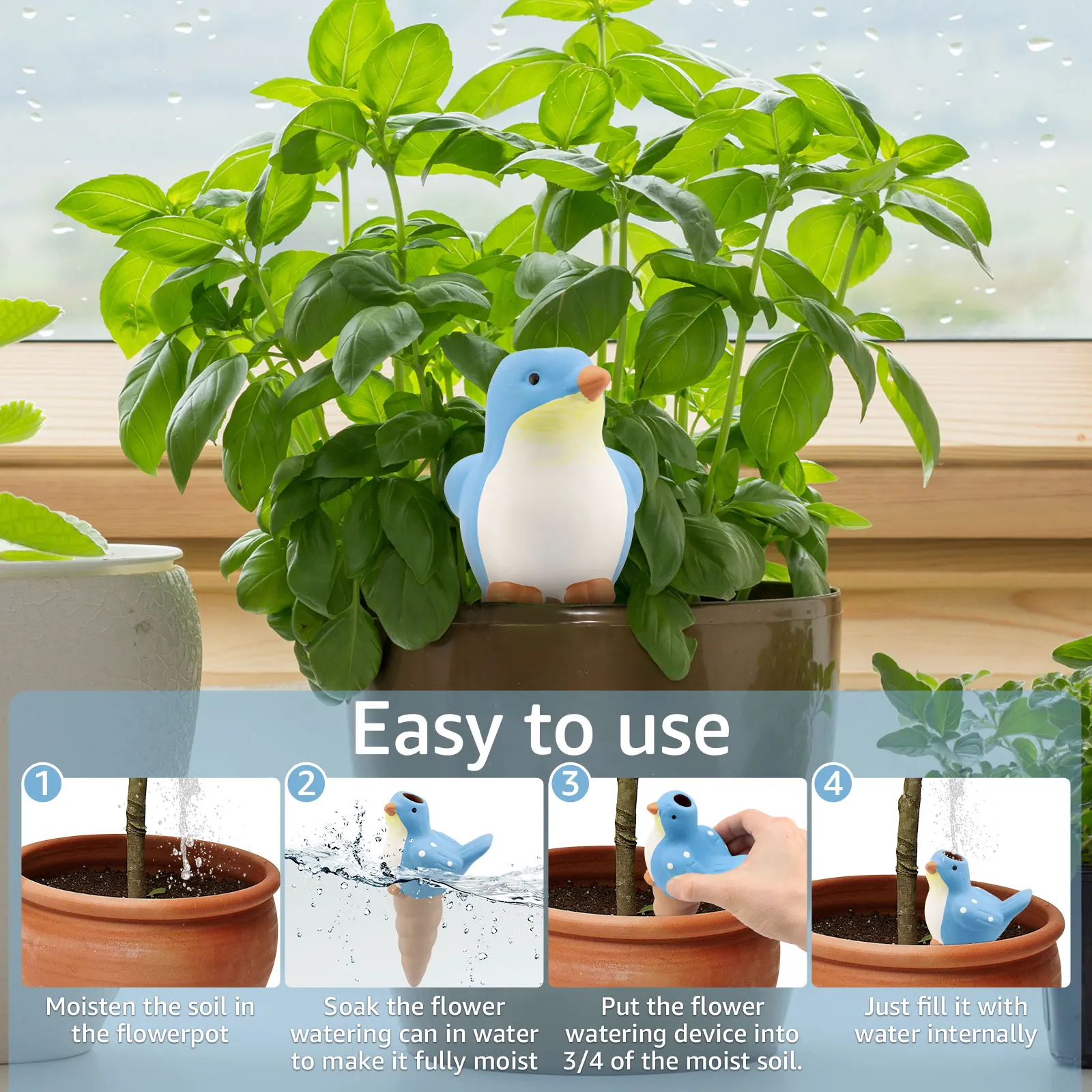 4Pcs Automatic Plant Watering  - Self Watering Insert recensione e prezzo