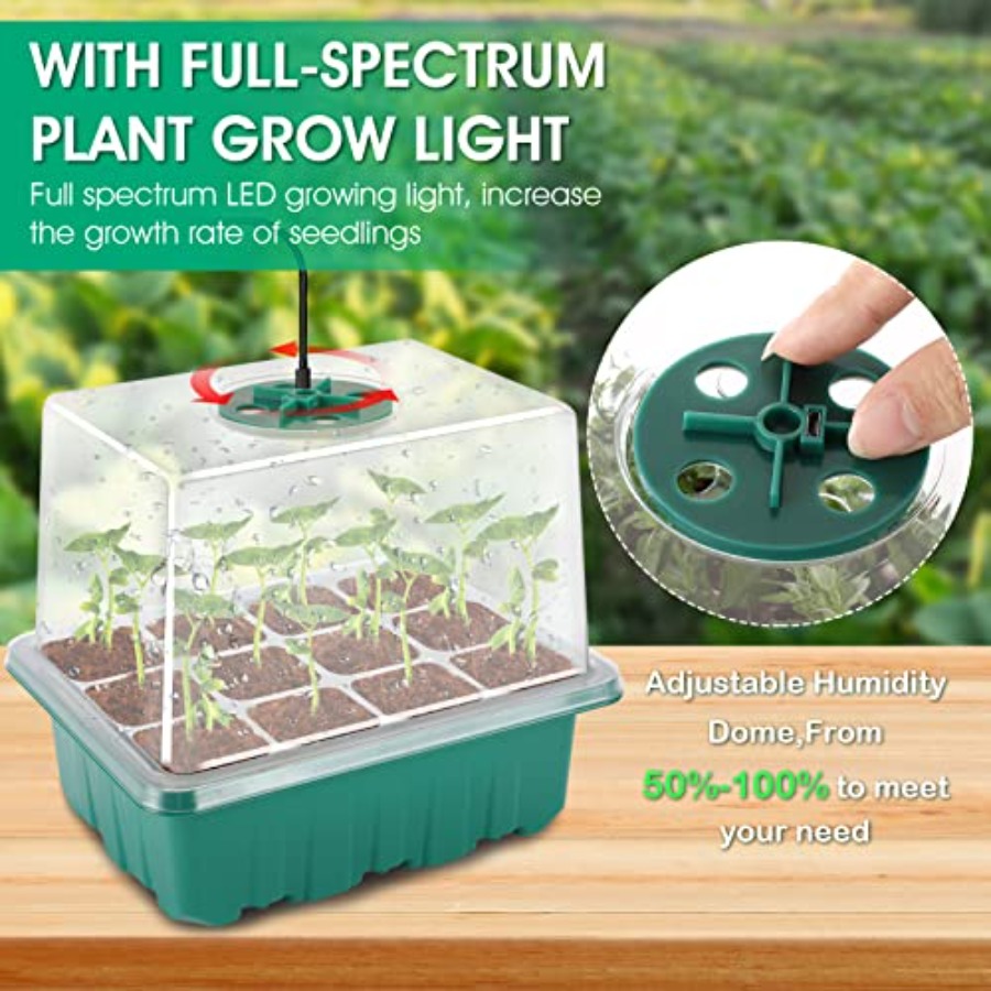 Seed Starter Tray with Light,  - Humidity Dome Kit recensione e prezzo